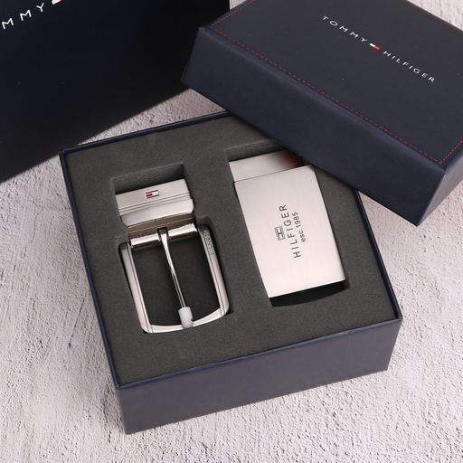 [Tommy Hilfiger Double Buckle Belt Set-3] Tommy Hilfiger Double Buckle Belt Set-3