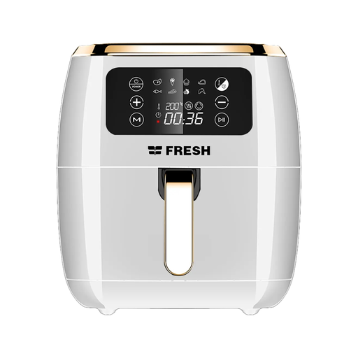 [اير فراير ديجيتال فريش، 7 لتر، 1800 وات، ابيض وذهبي - FAF-D1800W] اير فراير ديجيتال فريش، 7 لتر، 1800 وات، ابيض وذهبي - FAF-D1800W 