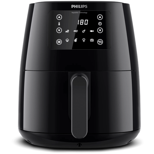 [اير فراير ديجيتال فيليبس 3000 سيريس، 4.1 لتر، 1550 وات، اسود - HD924390] اير فراير ديجيتال فيليبس 3000 سيريس، 4.1 لتر، 1550 وات، اسود - HD924390 