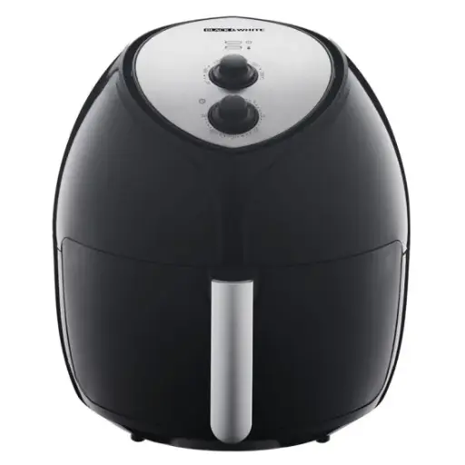 [اير فراير بلاك اند وايت، سعة 12 لتر، 2000 وات، اسود وفضي - AF-120RA] اير فراير بلاك اند وايت، سعة 12 لتر، 2000 وات، اسود وفضي - AF-120RA 