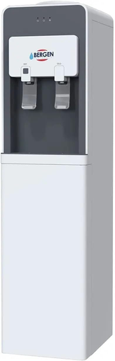 [مبرد مياه بارد وساخن بيرجن، ابيض و رمادي - BY509] مبرد مياه بارد وساخن بيرجن، ابيض و رمادي - BY509 