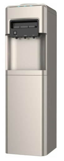 [مبرد مياه بارد و ساخن مزود بثلاجة من بيرجن، فضي - BYB518] مبرد مياه بارد و ساخن مزود بثلاجة من بيرجن، فضي - BYB518 