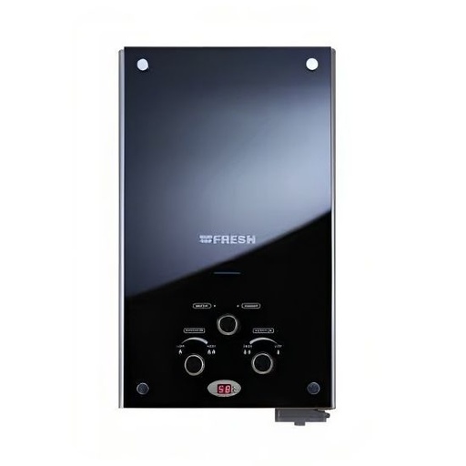 [سخان مياه غاز فريش ديجيتال، بمحول، 10 لتر، اسود - F-10985] سخان مياه غاز فريش ديجيتال، بمحول، 10 لتر، اسود - F-10985 