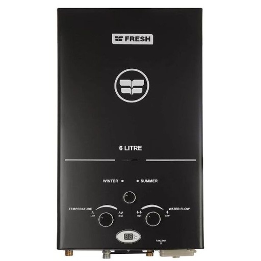 [سخان غاز ديجيتال فريش، 6 لتر، اسود - 500013715] سخان غاز ديجيتال فريش، 6 لتر، اسود - 500013715 