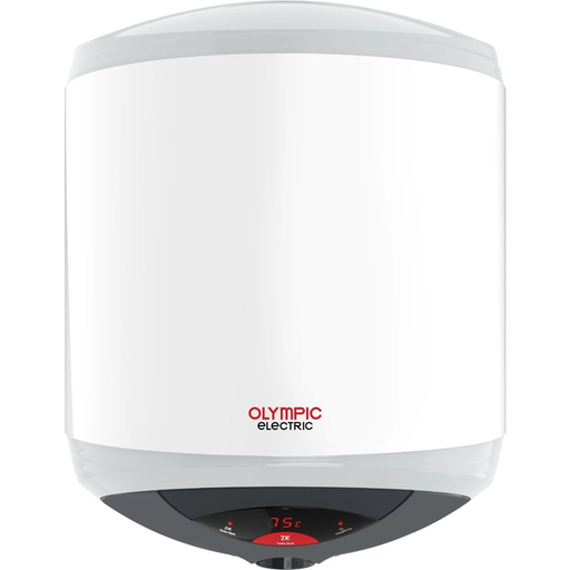 [سخان مياه ديجيتال تربو هيرو اولمبيك اليكتريك، 50 لتر– ابيض] سخان مياه ديجيتال تربو هيرو اولمبيك اليكتريك، 50 لتر– ابيض 