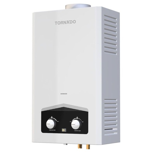 [سخان غاز ديجيتال تورنيدو، 6 لتر، ابيض - GHM-C06CNE-W] سخان غاز ديجيتال تورنيدو، 6 لتر، ابيض - GHM-C06CNE-W 