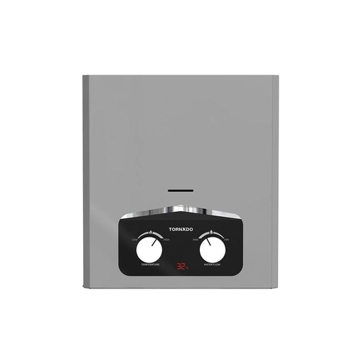 [سخان مياه غاز تورنيدو، 6 لتر، فضي - GH-MP6SN-S] سخان مياه غاز تورنيدو، 6 لتر، فضي - GH-MP6SN-S 