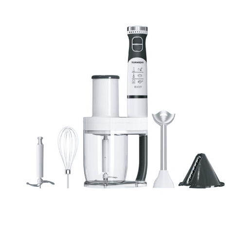 [هاند بلندر تورنيدو بملحقاته، بقوة 600 وات، ابيض - HB-600WBT] هاند بلندر تورنيدو بملحقاته، بقوة 600 وات، ابيض - HB-600WBT 
