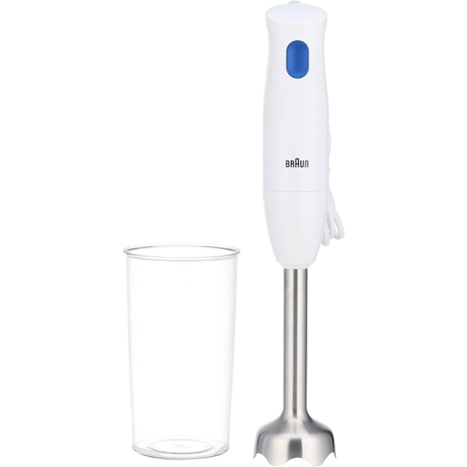 [هاند بلندر براون مالتي كويك 1 بالملحقات، 600 مل، 450 وات، ابيض - MQ10.001M] هاند بلندر براون مالتي كويك 1 بالملحقات، 600 مل، 450 وات، ابيض - MQ10.001M 