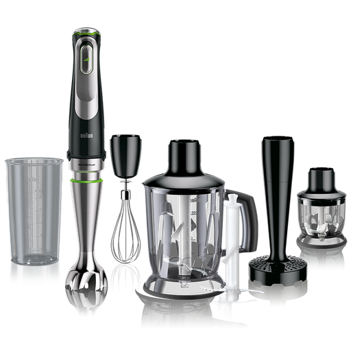 [هاند بلندر براون مالتي كويك 9، 1200 وات، اسود وفضي - MQ 9147X] هاند بلندر براون مالتي كويك 9، 1200 وات، اسود وفضي - MQ 9147X 