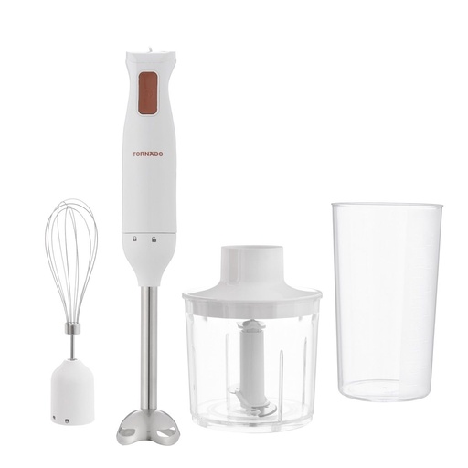 [هاند بلندر تورنيدو بملحقات، بقوة 250 وات، ابيض - HB-250T] هاند بلندر تورنيدو بملحقات، بقوة 250 وات، ابيض - HB-250T 