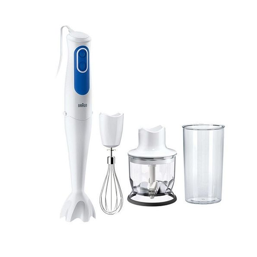 [هاند بلندر مالتي كويك 3 براون بالملحقات، 700 وات، ابيض/ازرق - MQ 3025 Omelette] هاند بلندر مالتي كويك 3 براون بالملحقات، 700 وات، ابيض/ازرق - MQ 3025 Omelette 