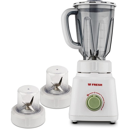 [خلاط فريش شيف، 360 وات، بمطحنتين - ابيض] خلاط فريش شيف، 360 وات، بمطحنتين - ابيض 