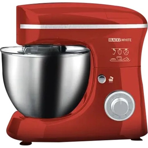 [عجان بلاك اند وايت بملحقاته، سعة 5.5 لتر، 1300 وات، احمر - SM-513] عجان بلاك اند وايت بملحقاته، سعة 5.5 لتر، 1300 وات، احمر - SM-513 