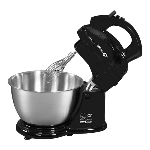 [عجان ستاند بلاك اند وايت بملحقات، 4 لتر، 400 وات، اسود - MX3500] عجان ستاند بلاك اند وايت بملحقات، 4 لتر، 400 وات، اسود - MX3500 