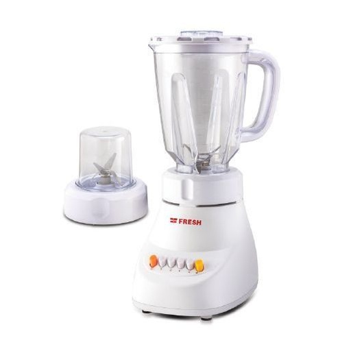 [خلاط فريش مع مطحنة، 1.5 لتر، 360 وات، ابيض - 500010411] خلاط فريش مع مطحنة، 1.5 لتر، 360 وات، ابيض - 500010411 