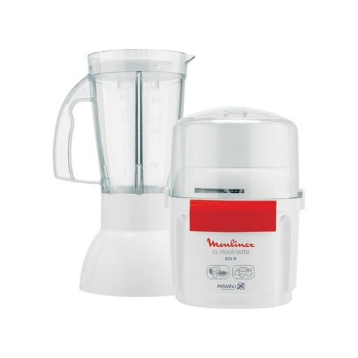 [خلاط مولينكس لا مولينيت مع كبة، 800 وات، ابيض - AR6801EG] خلاط مولينكس لا مولينيت مع كبة، 800 وات، ابيض - AR6801EG 