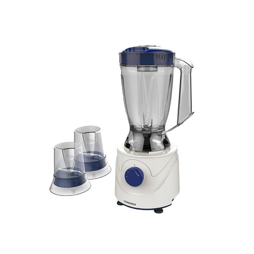 [خلاط تورنيدو مع 2 مطحنة، 400 وات - ازرق - BL400-2-BLUE] خلاط تورنيدو مع 2 مطحنة، 400 وات - ازرق - BL400-2-BLUE 