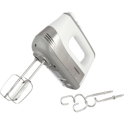 [مضرب يدوي تورنيدو، 500 وات، ابيض - HM-500T] مضرب يدوي تورنيدو، 500 وات، ابيض - HM-500T 