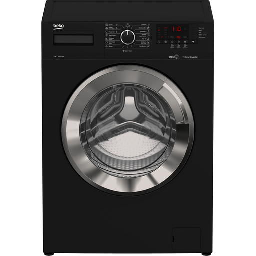 [غسالة ملابس اوتوماتيك بيكو تحميل امامي، 7 كجم، موتور انفرتر، اسود - WTV 7512 XBCI] غسالة ملابس اوتوماتيك بيكو تحميل امامي، 7 كجم، موتور انفرتر، اسود - WTV 7512 XBCI 