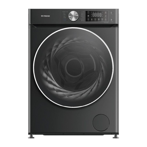 [غسالة ملابس انفرتر فريش، تحميل أمامي، 8 كيلو، أسود - W8DD1255G1BL] غسالة ملابس انفرتر فريش، تحميل أمامي، 8 كيلو، أسود - W8DD1255G1BL 