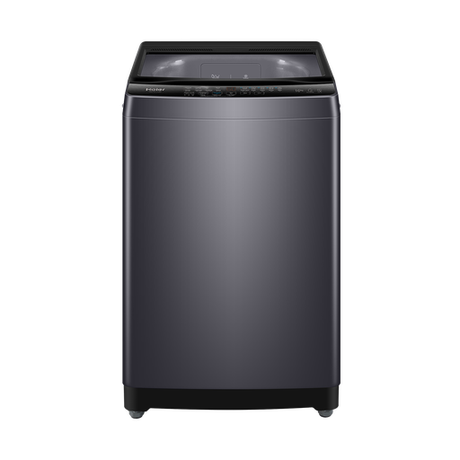 [غسالة ملابس هاير، 10 كجم، تحميل علوي، فضي غامق - HWM100-316S8] غسالة ملابس هاير، 10 كجم، تحميل علوي، فضي غامق - HWM100-316S8 