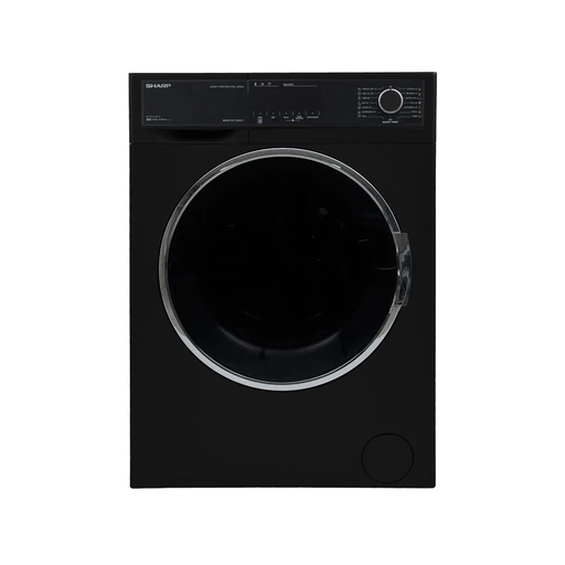 [غسالة ملابس اوتوماتيك شارب، 8 كجم، اسود - ES-FP814CXE-B] غسالة ملابس اوتوماتيك شارب، 8 كجم، اسود - ES-FP814CXE-B 