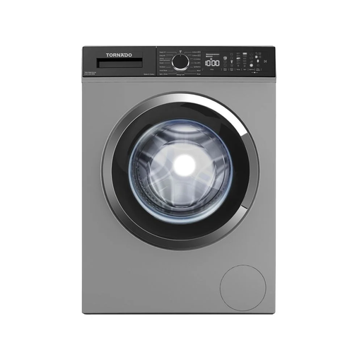 [غسالة ملابس اوتوماتيك تورنيدو تحميل امامي، 8 كجم، فضي - TWV-FN812SLOA] غسالة ملابس اوتوماتيك تورنيدو تحميل امامي، 8 كجم، فضي - TWV-FN812SLOA 