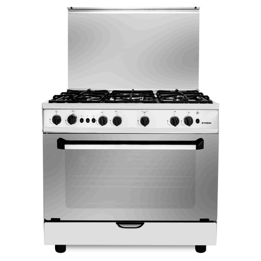 [بوتجاز غاز فريش بونتو، 5 شعلات، فضي واسود - 17304] بوتجاز غاز فريش بونتو، 5 شعلات، فضي واسود - 17304 