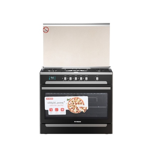 [بوتجاز غاز فريش، 5 شعلات، فضي - 13915] بوتجاز غاز فريش، 5 شعلات، فضي - 13915 