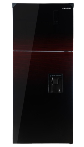[ثلاجة نوفروست فريش، 404 لتر، انفرتر، احمر غامق - FNT-DR540YGDR] ثلاجة نوفروست فريش، 404 لتر، انفرتر، احمر غامق - FNT-DR540YGDR 