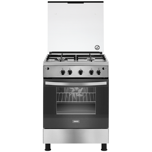 [بوتاجاز غاز زانوسي ستيل ماكس، 4 شعلات، اسود وفضي - ZCG623A6XA] بوتاجاز غاز زانوسي ستيل ماكس، 4 شعلات، اسود وفضي - ZCG623A6XA 