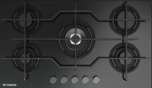 [بوتاجاز مسطح كهرباء بلت ان فريش، 90 سم، 5 شعلة، اسود] بوتاجاز مسطح كهرباء بلت ان فريش، 90 سم، 5 شعلة، اسود 