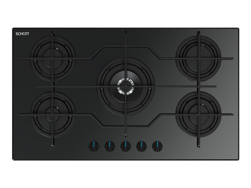 [بوتاجاز مسطح غاز بلت ان فريش، 90 سم، 5 شعلة، اسود - S2] بوتاجاز مسطح غاز بلت ان فريش، 90 سم، 5 شعلة، اسود - S2 