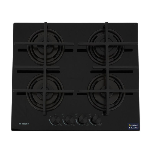 [مسطح غاز فريش بلت ان، 4 شعلة، زجاج - HFR60CMGC3] مسطح غاز فريش بلت ان، 4 شعلة، زجاج - HFR60CMGC3 