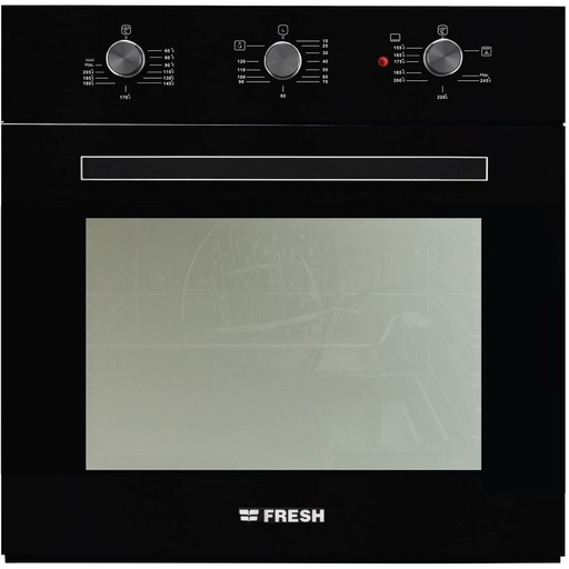 [فرن غاز وكهرباء فريش بلت ان بشواية، 56 لتر، اسود - GEOFR60CMB] فرن غاز وكهرباء فريش بلت ان بشواية، 56 لتر، اسود - GEOFR60CMB 