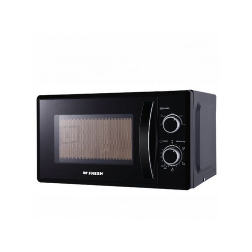 [ميكرويف فريش، سعة 20 لتر، 700 وات، اسود - FMW-20MC-W-12378] ميكرويف فريش، سعة 20 لتر، 700 وات، اسود - FMW-20MC-W-12378 