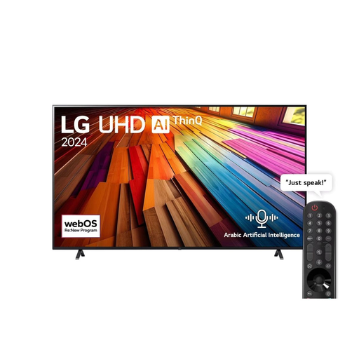 [شاشة تلفزيون ال جي 43 بوصة سمارت LED، بدقة 4K UHD، بريسيفر داخلي - 43UT80006LA] شاشة تلفزيون ال جي 43 بوصة سمارت LED، بدقة 4K UHD، بريسيفر داخلي - 43UT80006LA 