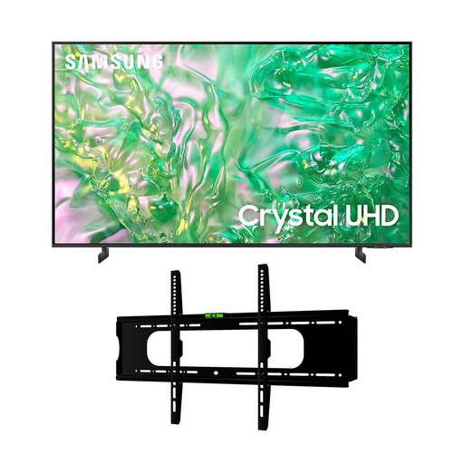 [شاشة تلفزيون سامسونج سمارت 65 بوصة بدقة 4K UHD، وتقنية LED مع ريسيفر داخلي - 65DU8000 مع حامل حائط فالكون] شاشة تلفزيون سامسونج سمارت 65 بوصة بدقة 4K UHD، وتقنية LED مع ريسيفر داخلي - 65DU8000 مع حامل حائط فالكون 