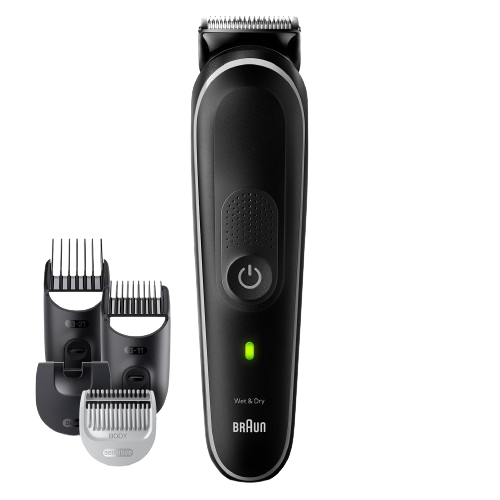 [ماكينة حلاقة وتشذيب الشعر براون 9 في 1، للاستخدام الرطب والجاف، اسود - MGK5420] ماكينة حلاقة وتشذيب الشعر براون 9 في 1، للاستخدام الرطب والجاف، اسود - MGK5420 