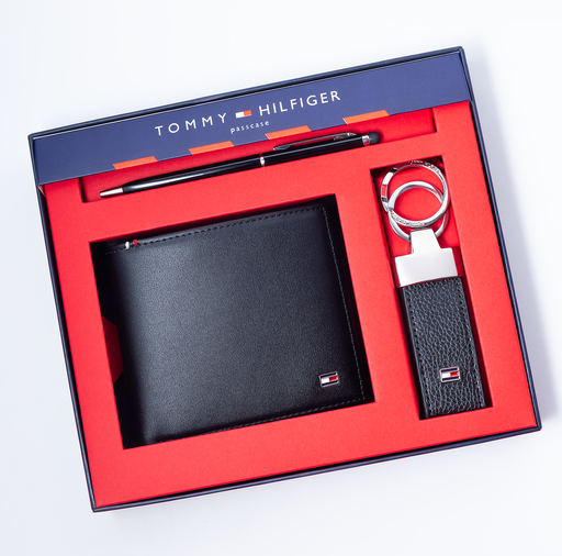 [Tommy Hilfiger Set of Wallet , and Keychain-31] Tommy Hilfiger Set of Wallet , and Keychain-31