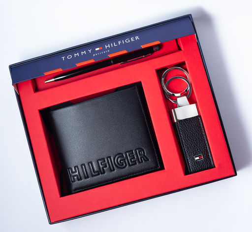 [Tommy Hilfiger Set of Wallet , and Keychain-32] Tommy Hilfiger Set of Wallet , and Keychain-32