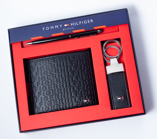 [Tommy Hilfiger Set of Wallet , and Keychain-33] Tommy Hilfiger Set of Wallet , and Keychain-33