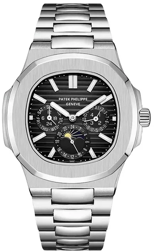 [Patek Philippe Nautilus with a black dial -58]  Patek Philippe Nautilus with a black dial -58