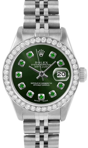 [Rolex Lady-Datejust with a custom green -4]  Rolex Lady-Datejust with a custom green -4