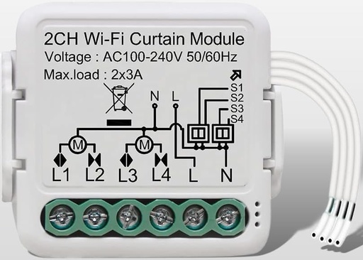 [MINI SHUTTER DOUBLE (SMART RELAY) (Wifi)] MINI SHUTTER DOUBLE (SMART RELAY) (Wifi)